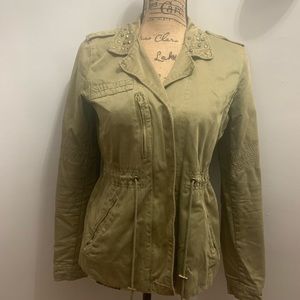 Zara studded detail army jacket.